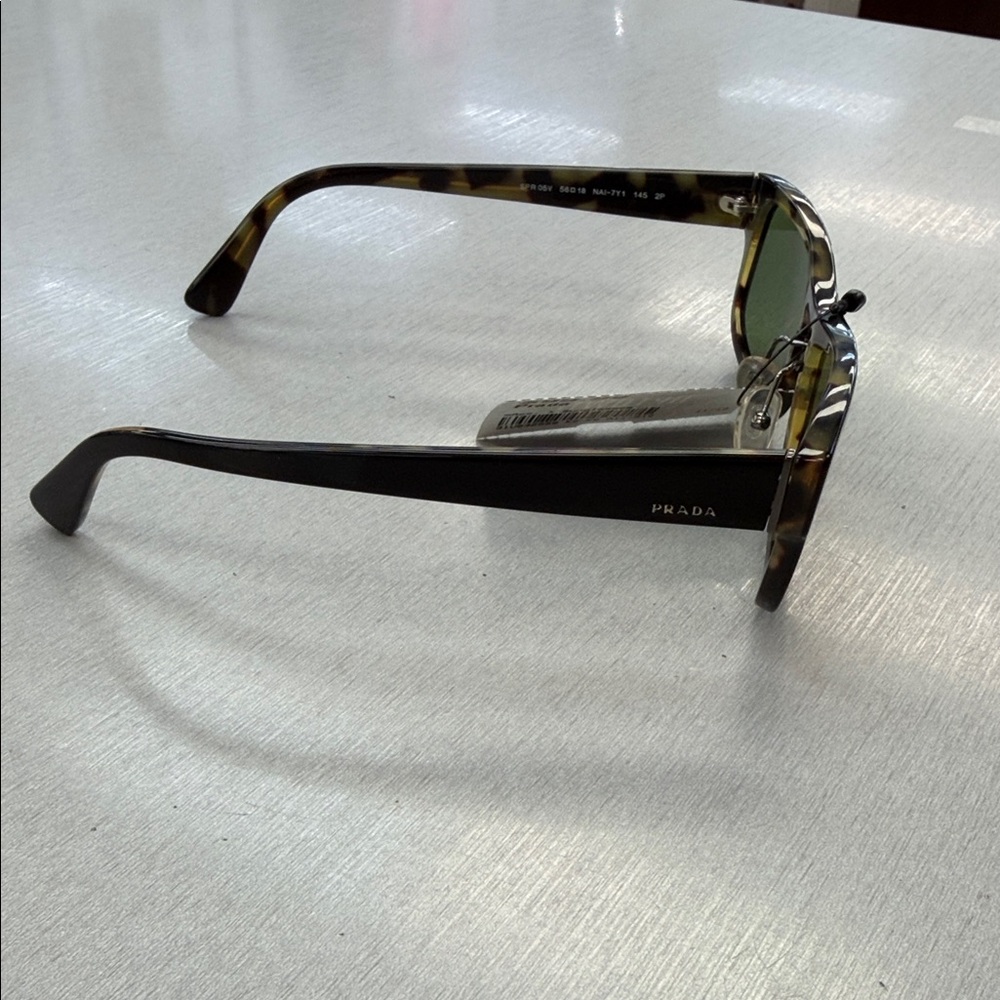 Prada Black and Green Sunglasses - Picture 5 of 7